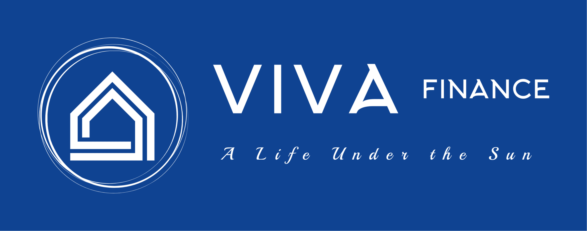 logo vivafinance blue and white