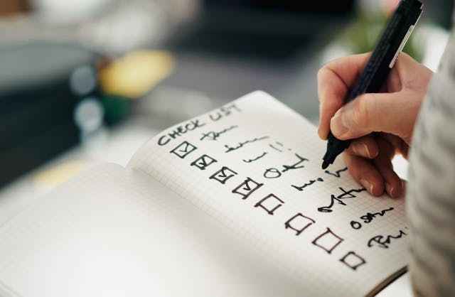 Mortgage document checklist illustration